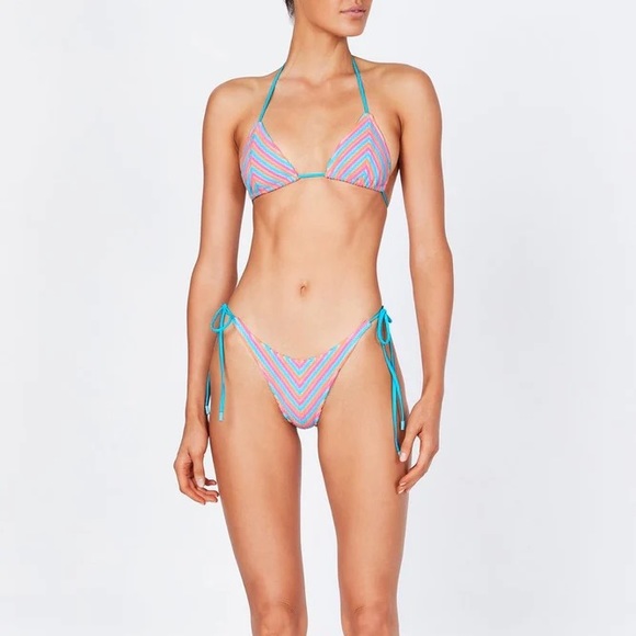 ON HOLDTriangl Vinca Sherbet Stripe Bikini - Picture 2 of 3